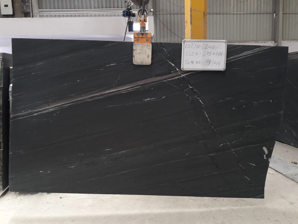 Marine Black Granite Slabs at Factory Price-Marine Black-2 cm-1