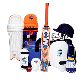 CW Tournament Cricket Kit Right Hand Full Backpack Kit Bag Size 4 (for 8-9 Yr ) Cricket Kit