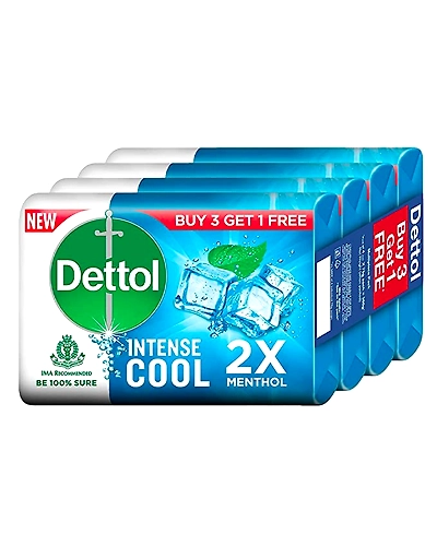 Dettol Cool Germ Protection Bathing Soap  (6 x 125 g)-sku-103