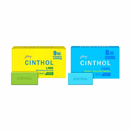 CINTHOL Cool Soap  (8 x 100 g)-sku-101