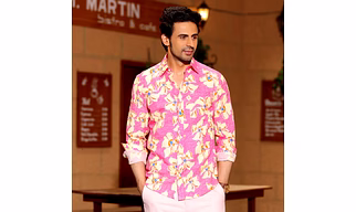 Lilac Persian Pink Casual Pure Linen Full Shirt