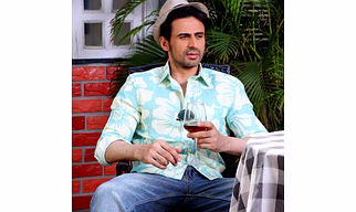 Hibiscus Print Artic Blue Casual Pure Linen Full Shirt