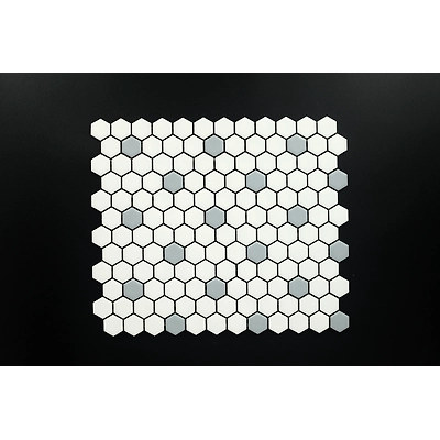 23x26 WHITE GREY MATT-Wh2142