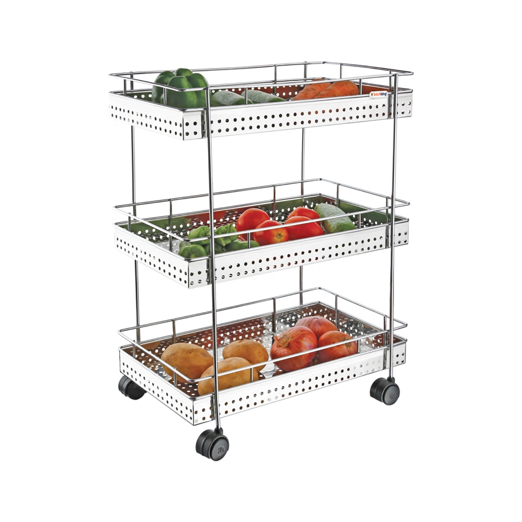 Vegetable Trolley Perforated  Tripple-K106