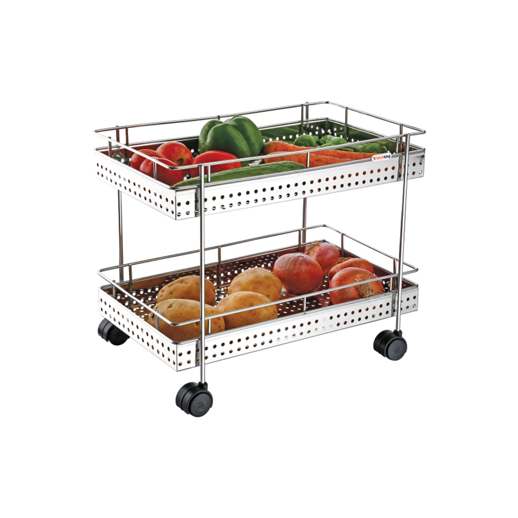 Vegetable Trolley Perforated Double-K107