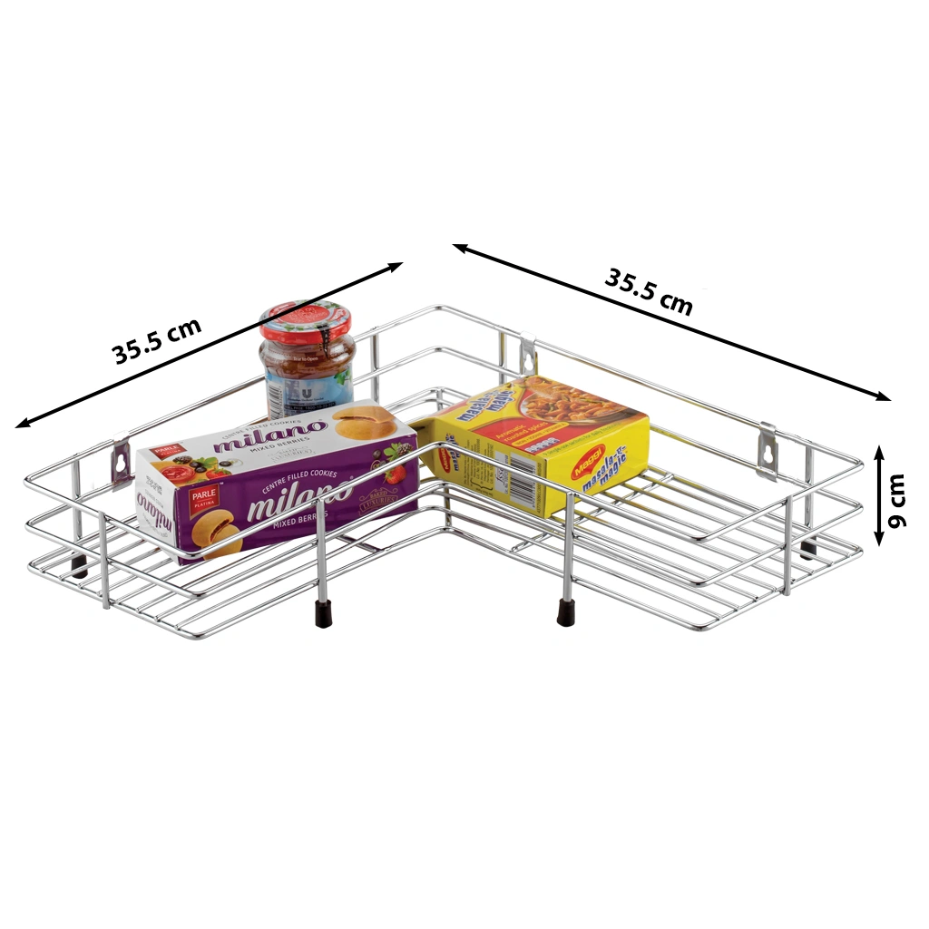 Corner Rack Single-Silver-Single-Stainlesssteel-1