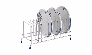Dish, Plate, and Thali Storage Stands - Durable Kitchen Rack for Plates, Bowls, and Utensils