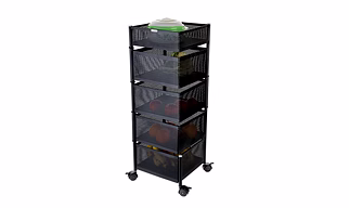 Rotating Trolley Perforated 5 Tier