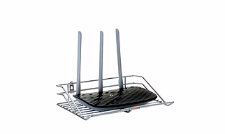 Stainless Steel Set Top Box and WiFi Router Rack - Simple & Deluxe Variants