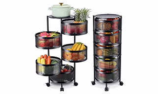 Rotating Trolley Round 5 Tier