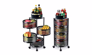Rotating Trolley Round 4 Tier