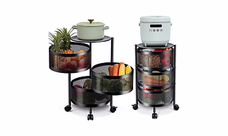 Rotating Trolley Round 3 Tier