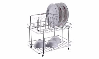 Dish, Plate, and Thali Storage Stands - Durable Kitchen Rack for Plates, Bowls, and Utensils