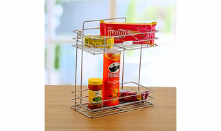 Stainless Steel Multipurpose Kitchen Racks – 1-Tier, 2-Tier, and 3-Tier Options for Home & Office Use