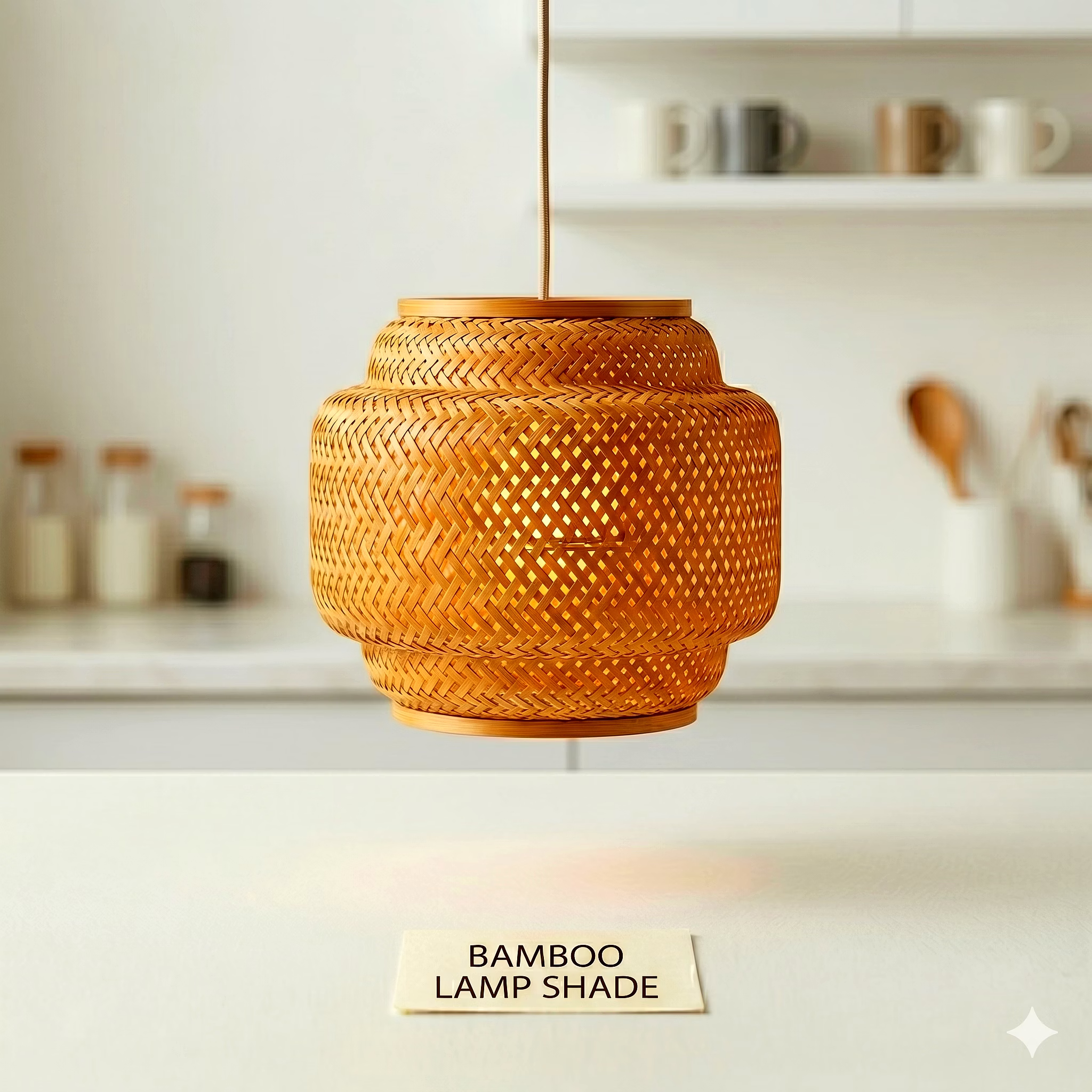 Bamboo Lamp Shade image 1
