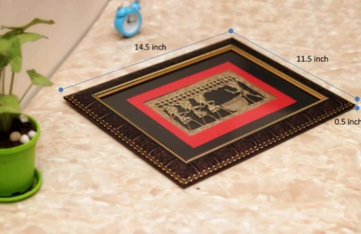 Brass Wall Frame with Dokrah  Art-1