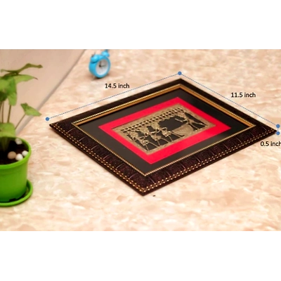 Brass Wall Frame with Dokrah  Art-1