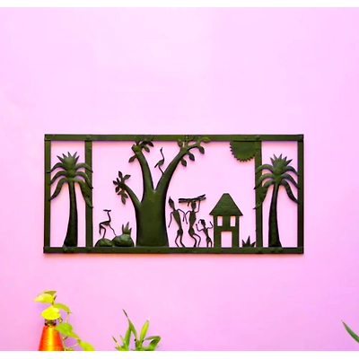 Unique Handcrafted Village's Wrought Iron Wall Frame-2