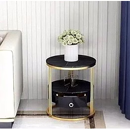 luxury handcrafted metallic accent table