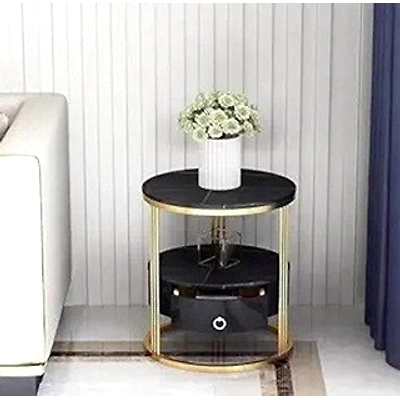 Luxury Handcrafted Metallic Accent Table-3
