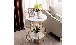 Royal Crest Iron Accent Table