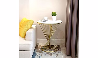 Handcrafted Farmhouse Iron Side Table for Interiors
