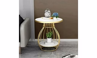 Minimalist Lay Top Iron Table for Stylish Spaces