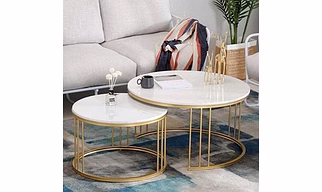 Luxury Handcrafted Metallic Table for Home & Office