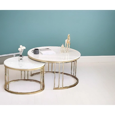 Luxury Handcrafted Metallic Table for Home &amp; Office-1