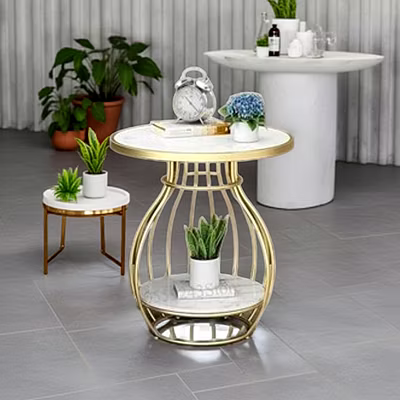 Minimalist Lay Top Iron Table for Stylish Spaces-2