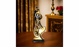 Poly Resin Couple Figurines for Home Decor – Handcrafted Romantic Statue with Premium Finish and Durable Design