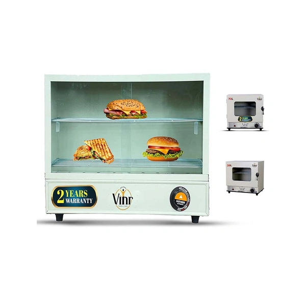 Vinr Large Steel Electric Hot-Case/Puff Oven/Food Warmer/Hot Food