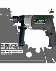 Vinr EID-13 impact 13MM reverse forward drill machine for home use (Made in india)