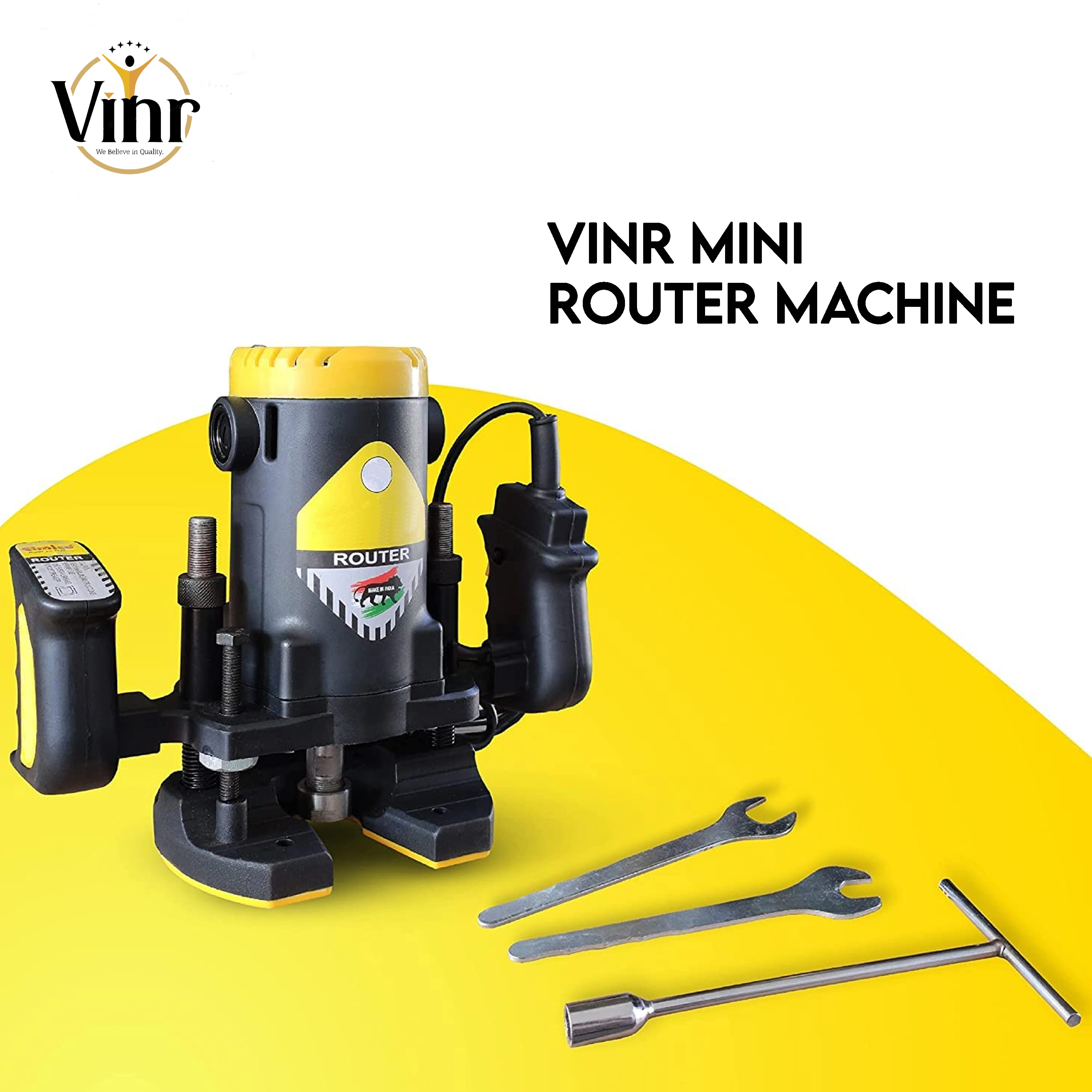 Router Machine vinr Professional 8mm Mini Wooden Router Machine/Trimmer Router/Corded/Cutting Machine/Wood Cutting Machine/Wood Machine-3