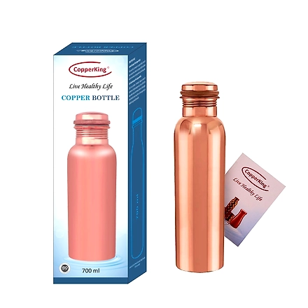 CopperKing Plain Polish Copper Bottle-1