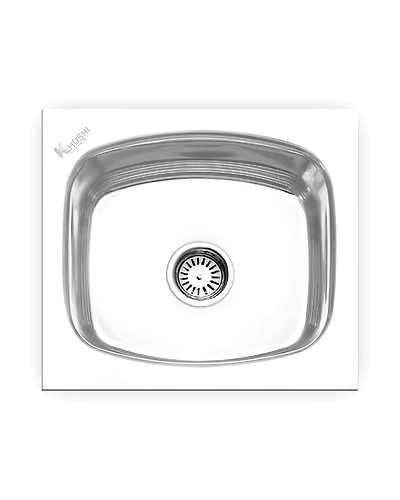 16&quot;L x 16&quot;W Stainless Steel Sink-KHU1616