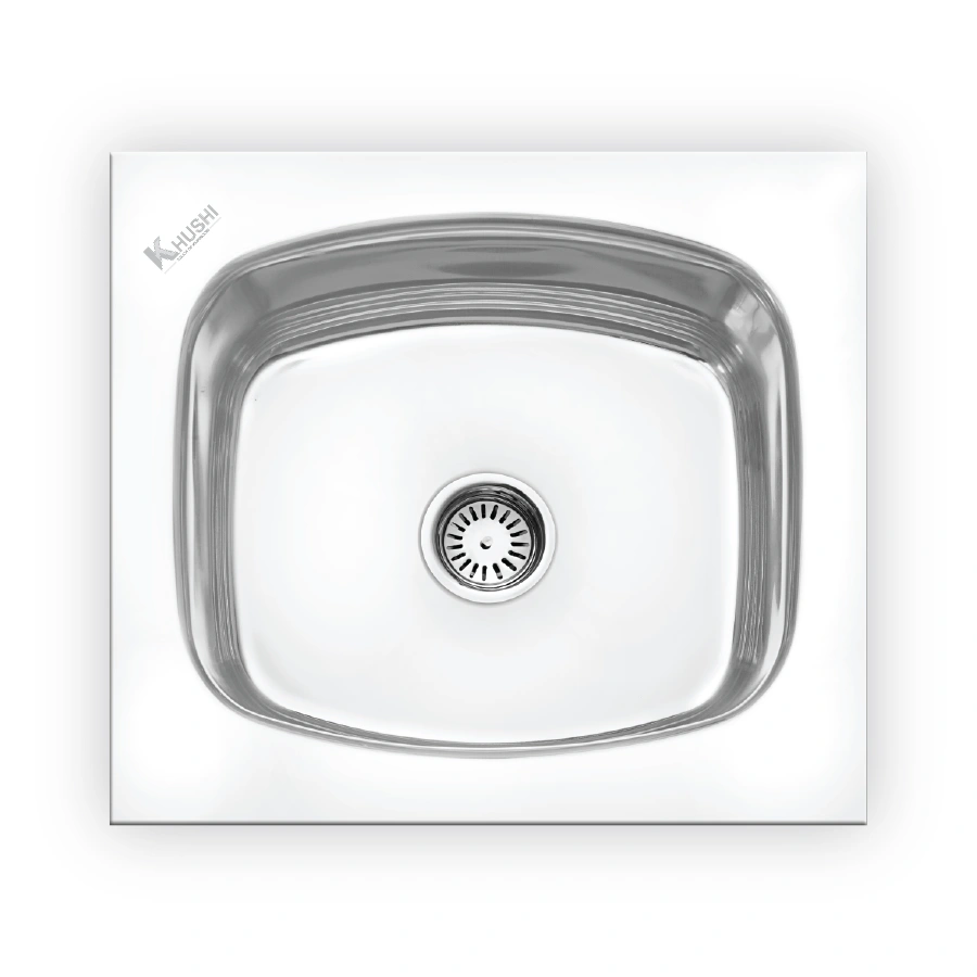 22&quot;L x 22&quot;W Stainless Steel Sink-KHU2222