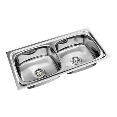 30"L x 18"W Stainless Steel Double Bowl kitchen Sink