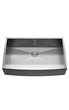 KHUSHI® 33 x 22-Inch Stainless Steel Single-Bowl Farmhouse Apron Front Kitchen Sink