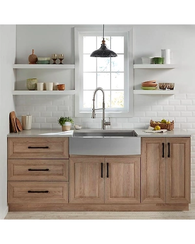 KHUSHI® 30 x 22-Inch Stainless Steel Single-Bowl Farmhouse Kitchen Sink-4