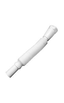 PVC White Flexible Waste Pipe (35 Inches) - By KHUSHI®