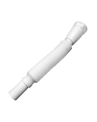 PVC White Flexible Waste Pipe (35 Inches) - By KHUSHI®-KHUWASTE