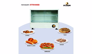 Dymon Sliding Steel Electric Hot-Case/Puff Oven/Food Warmer/Hot Food Cabinet (Grey)