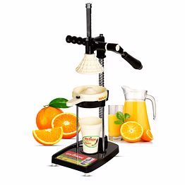 dymon hand press manual juicer (fixed model) with food grade material, patened, cold press technology (us-1002) orange, pineapple, mosambi, pomegranate, grapefruit, watermelon