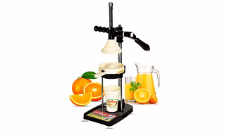 Dymon Hand Press Manual Juicer (FIXED MODEL) With Food grade Material, Patened, Cold Press Technology (US-1002) Orange, Pineapple, mosambi, pomegranate, grapefruit, watermelon