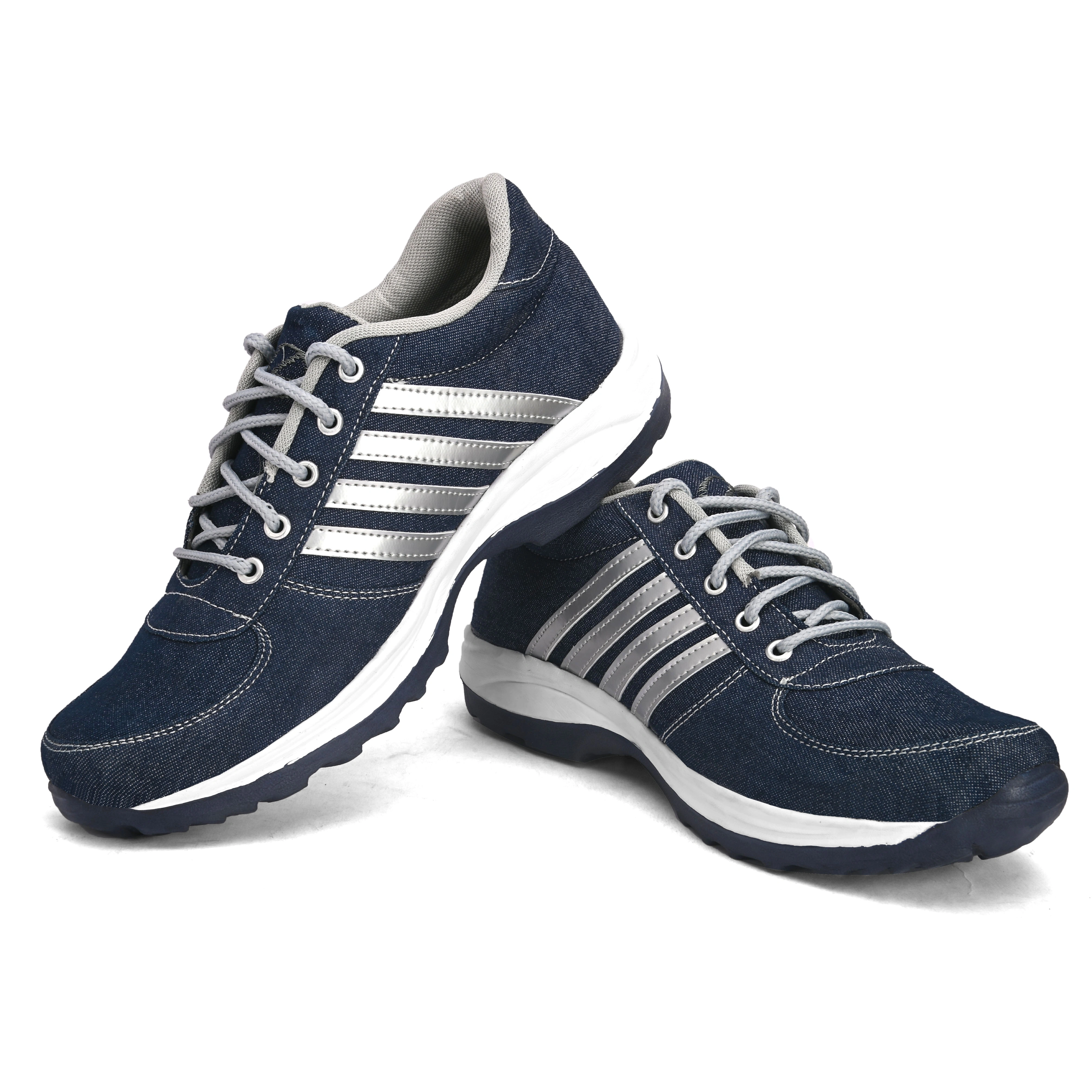 Men's Sports Shoes for Running / Jogging / Walking / Gymnasium (Denim Blue) Shoe For Every Sport By Applause Collection-6-1