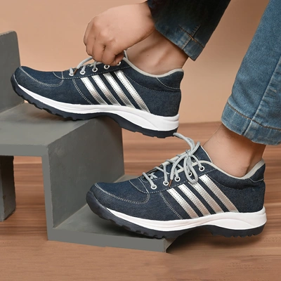 Men's Sports Shoes for Running / Jogging / Walking / Gymnasium (Denim Blue) Shoe For Every Sport By Applause Collection