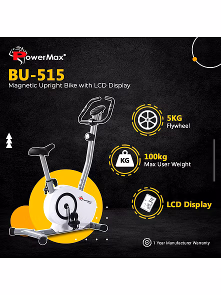 BU-515 Magnetic Upright Bike with LCD Display