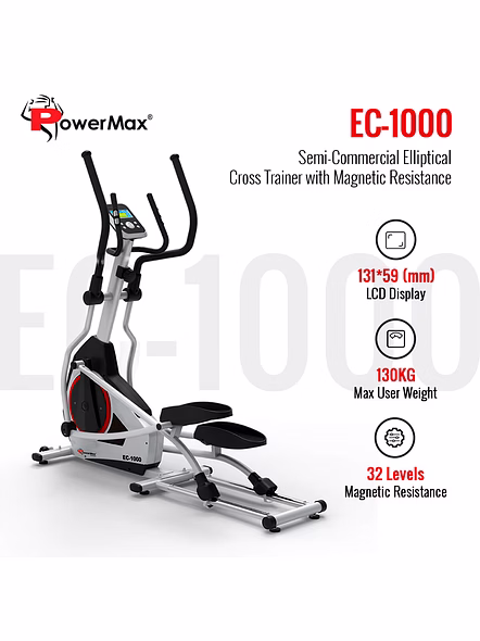 EC-1000 Semi-Commercial Elliptical Cross Trainer with Magnetic Resistance-2
