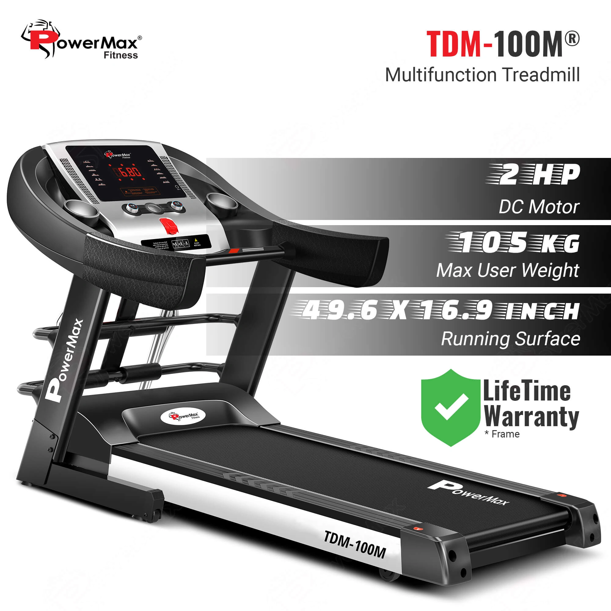 TDM-100M®  Semi-Auto Lubrication Multifunction Treadmill-1